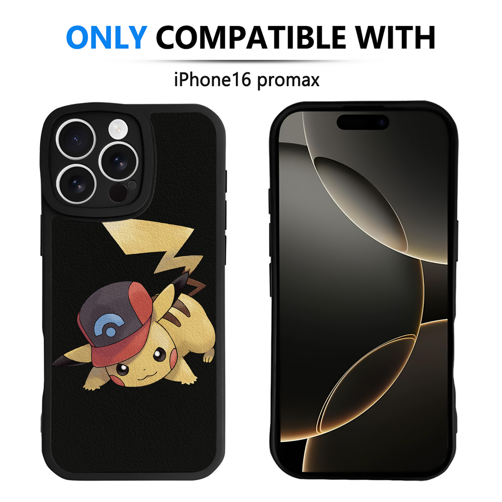 （画像用） ポケットモンスター Pokémon 【iPhone 16シリーズ対応】シリコンスマホケース（レザー調） 材質：シリコン